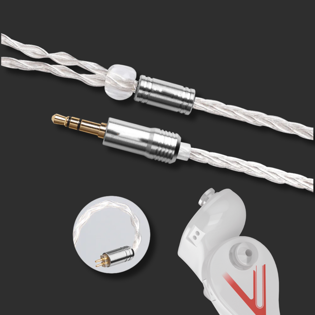 Elite 2-polige Vusion Audiokabel AUX 1,2 Meter